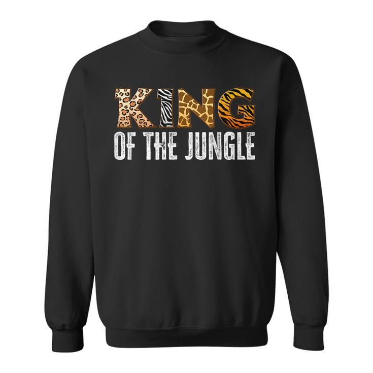 King Of The Jungle Zoo Safari Squad Family Birthday Party Sweatshirt