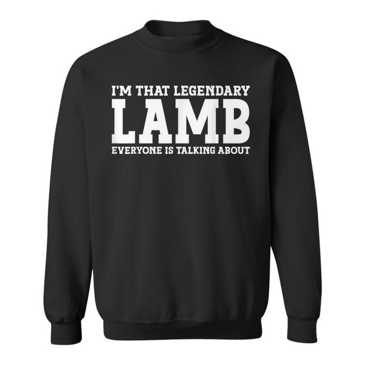 Lamb Surname Funny Team Family Last Name Lamb Sweatshirt