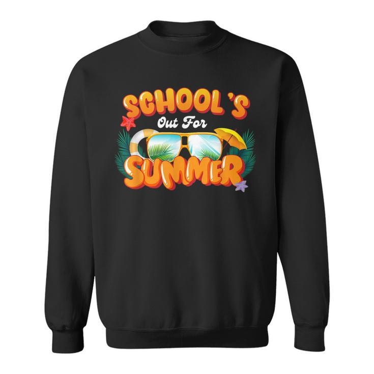 Last Day Of Schools Out For Summer Teacher Boys Girls Sweatshirt