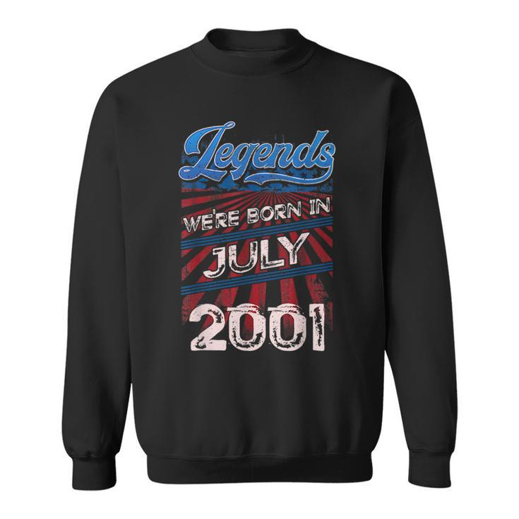 Legends Were Born In July 2001 18Th Birthday Gift Sweatshirt