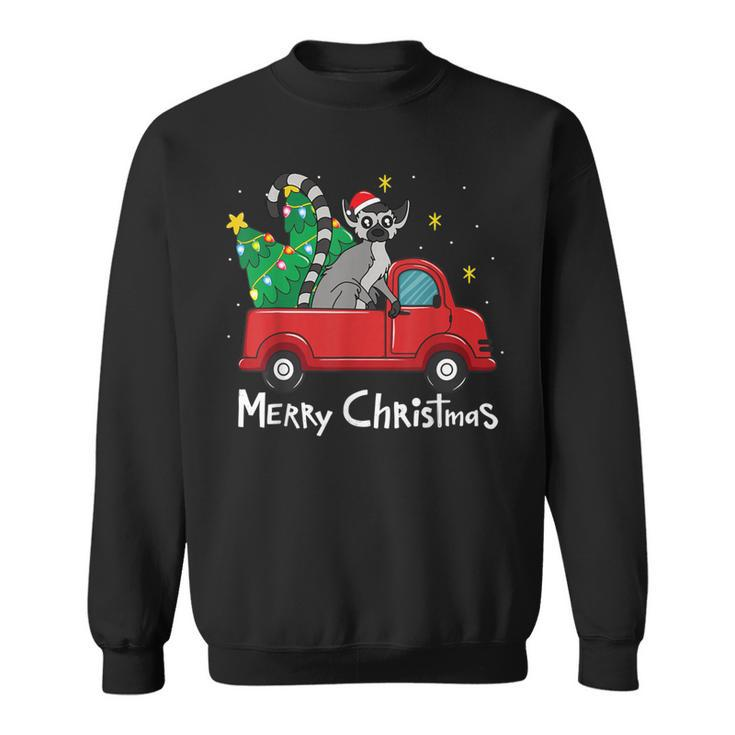 Lemur Christmas Ornament Truck Tree Xmas Sweatshirt