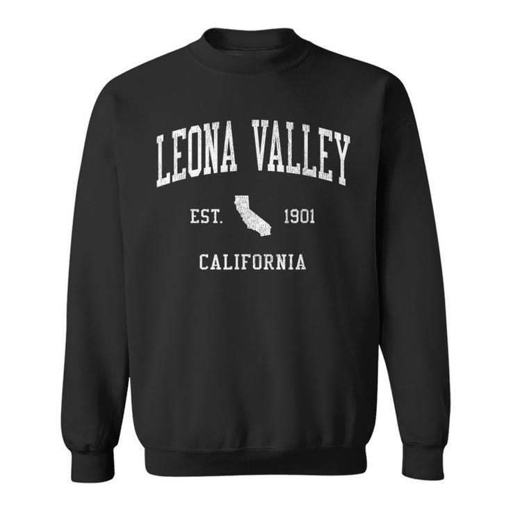 Leona Valley Ca Vintage Athletic Sports Js01 Sweatshirt