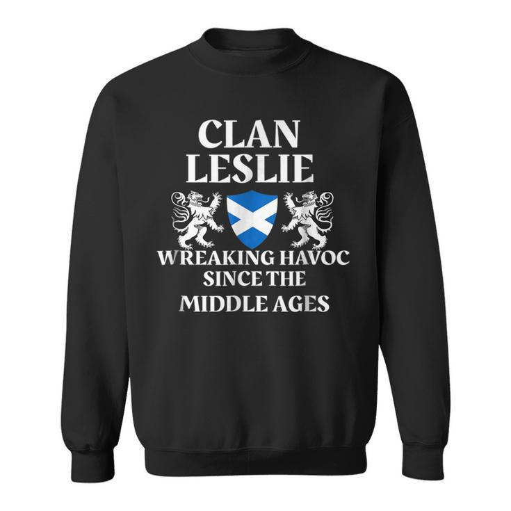 Leslie Scottish  Family Clan Scotland Name Gift Sweatshirt