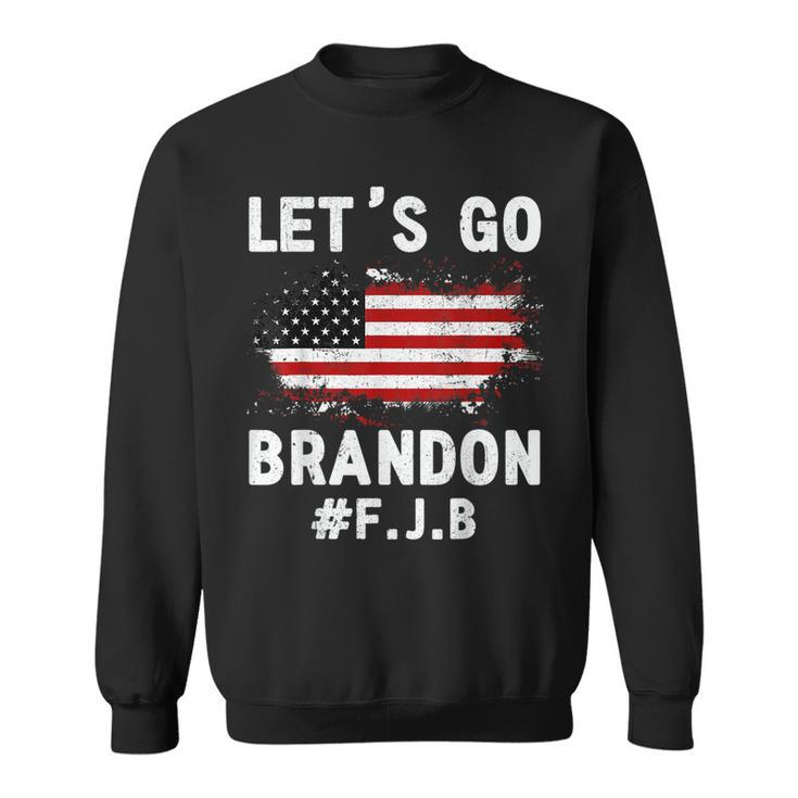 Lets Go Brandon Lets Go Brandon Us Flag Colors Funny Sweatshirt