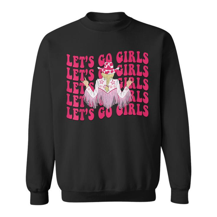 Lets Go Girls Rodeo Western Country Cowgirl Bachelorette Rodeo Funny Gifts Sweatshirt