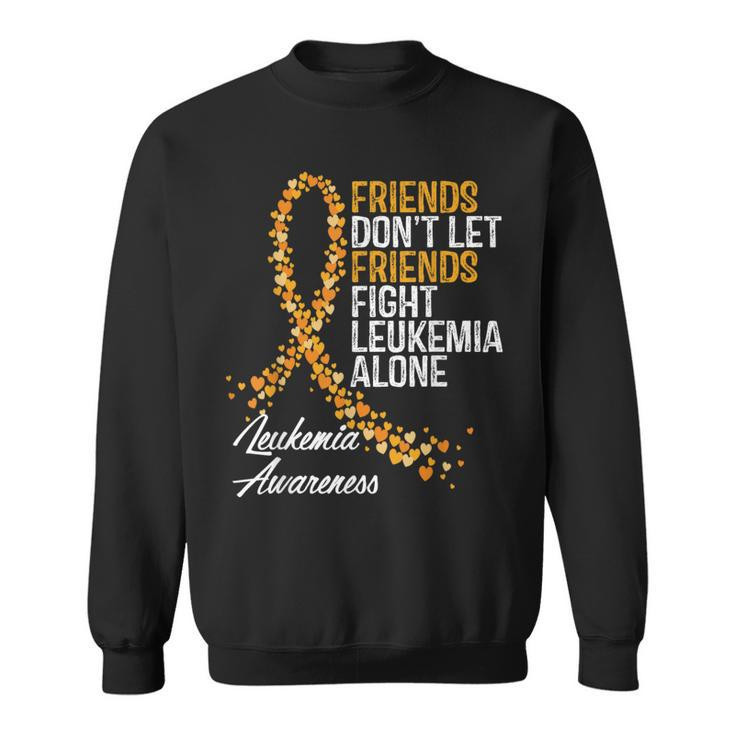 Leukemia Awareness Friends Support Blood Cancer Sweatshirt