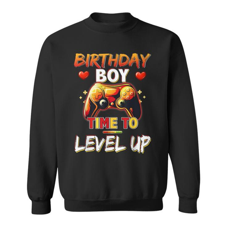 Level Up Birthday Boy Video Game Sweatshirt