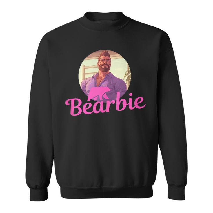 Lgbt Daddy Bearbie Gay Pride Month - Handsome Bear Cub Dad  Sweatshirt