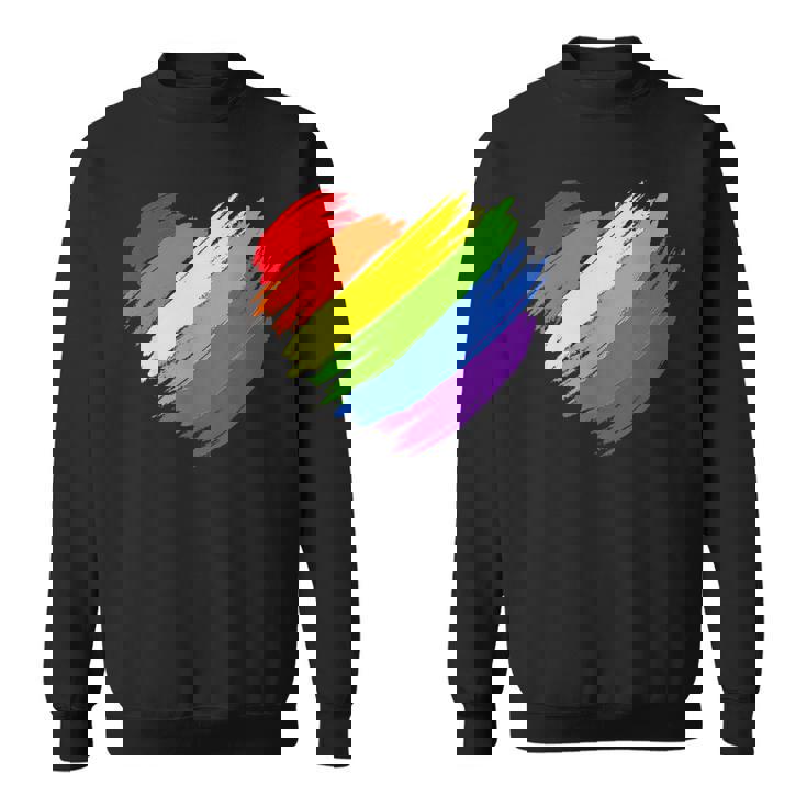 Lgbt Gay Pride Flag Gay Pride 2023Heart Lgbt Sweatshirt