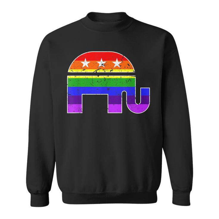 Lgbtq Gay Pride Conservative Republican Capitalist Politics  Sweatshirt
