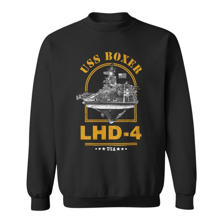Lhd-4 Uss Boxer Sweatshirt