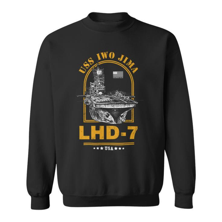 Lhd-7 Uss Iwo Jima Sweatshirt