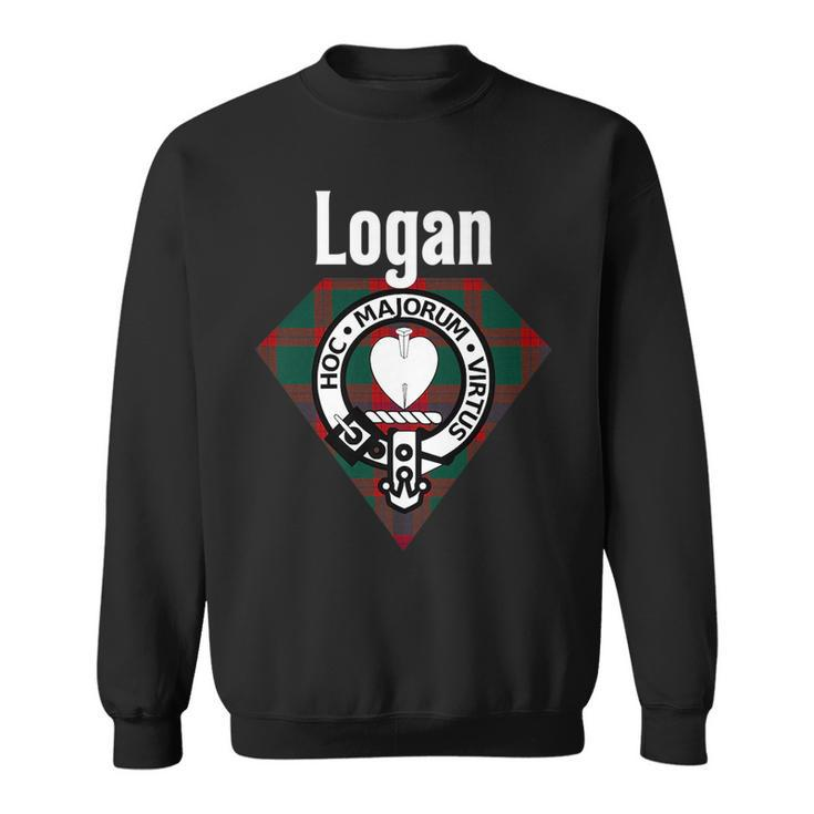 Logan Clan Scottish Name Coat Of Arms Tartan Sweatshirt