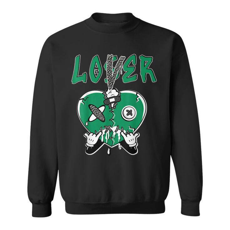 Loser Lover Heart Dripping Pine Green 3S Matching Sweatshirt