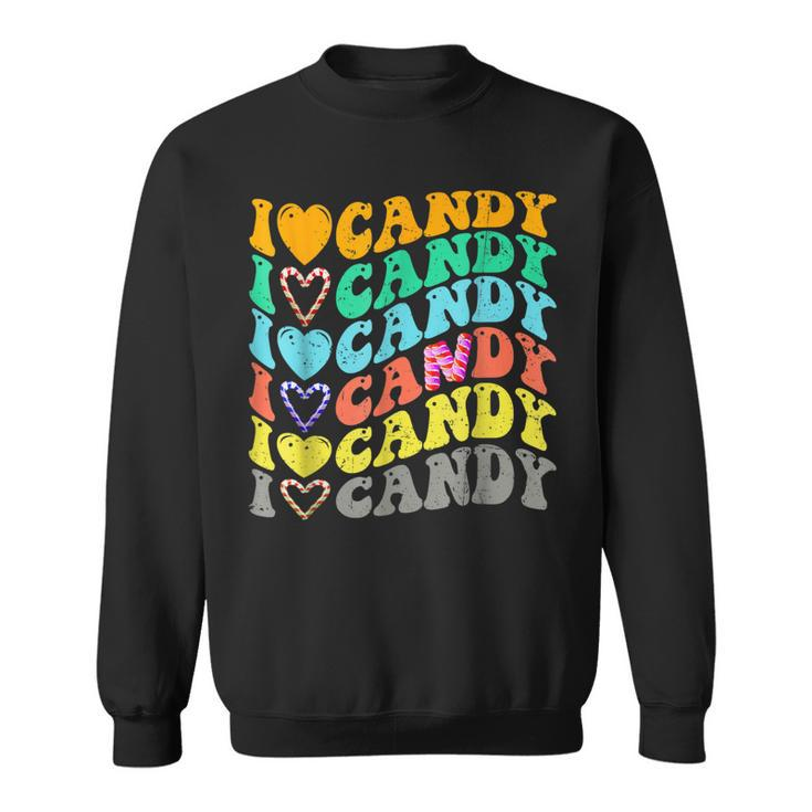 I Love Candy Halloween Party Cute Trick Or Treat Candyland Sweatshirt