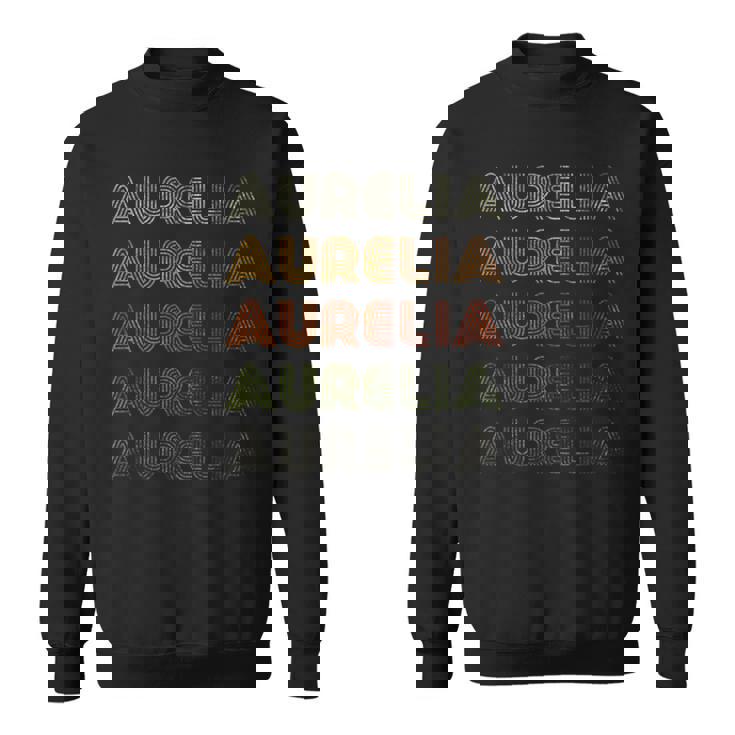 Love Heart Aurelia GrungeVintage Style Black Aurelia Sweatshirt