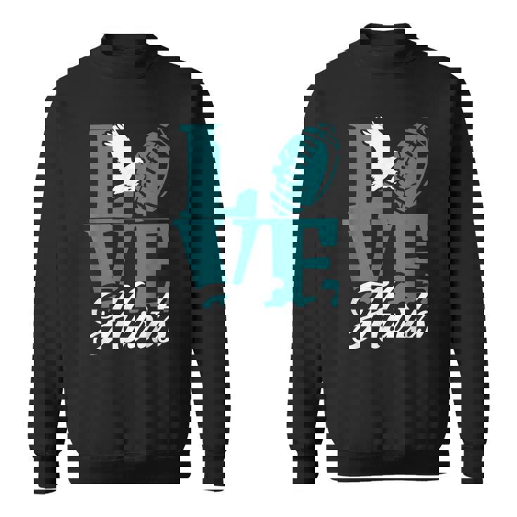 Love Hurts Eagles Retro  Sweatshirt