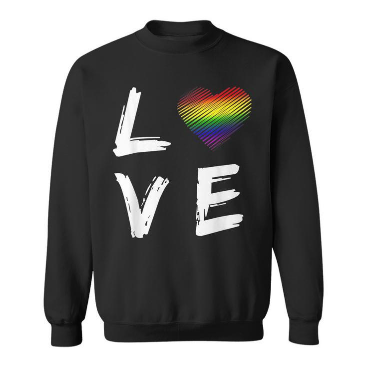 Love Lgbt  Pride Gay Lesbian Gift Sweatshirt