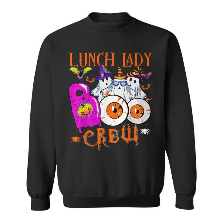 Lunch Lady Boo Crew Cool Ghost Halloween Costume Sweatshirt