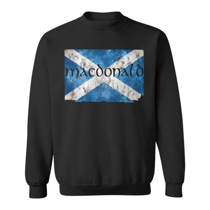 Macdonald Scottish Clan Name Scotland Flag Sweatshirt