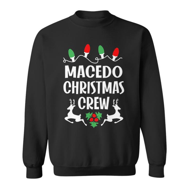 Macedo Name Gift Christmas Crew Macedo Sweatshirt