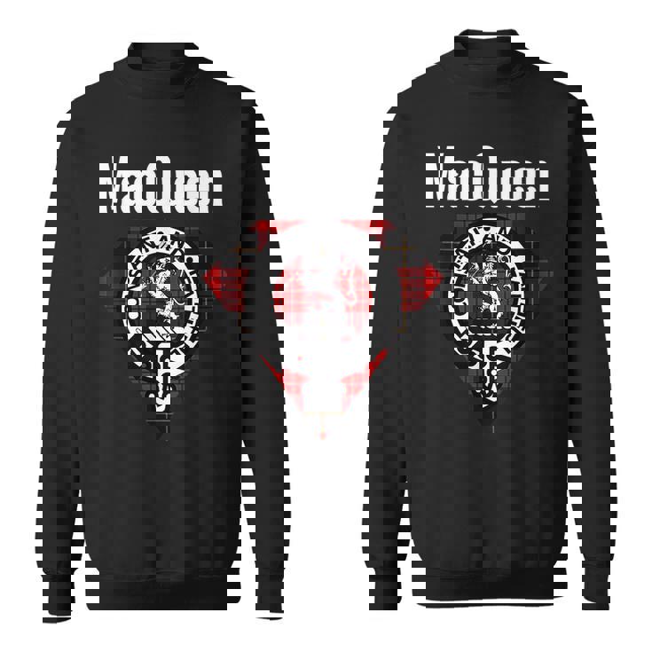 Macqueen Clan Scottish Name Coat Of Arms Tartan Sweatshirt