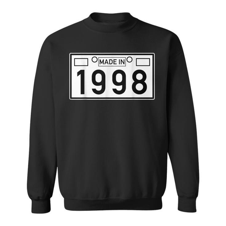 Made In 1998 Car Lover Birthday Gift Design Sweatshirt