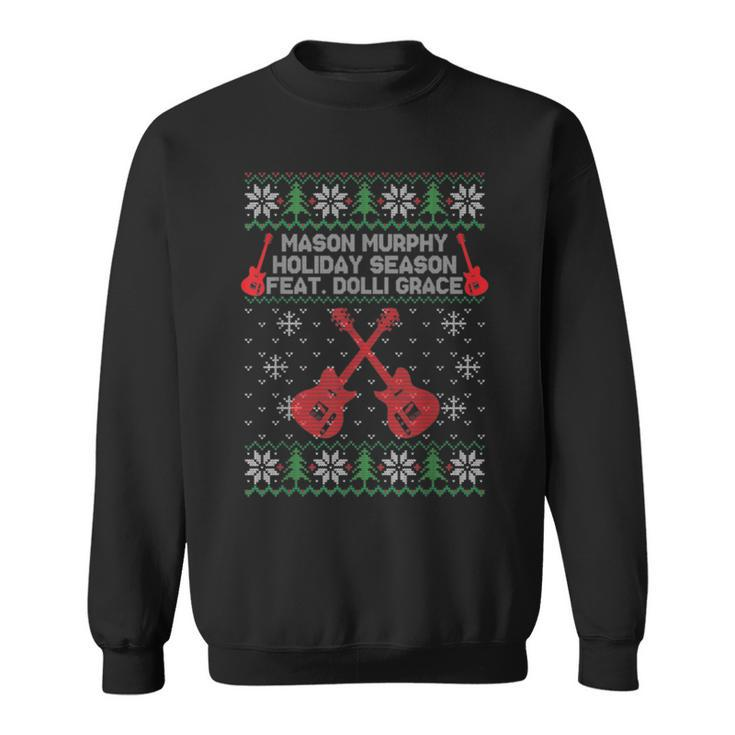 Mason Murphy Holiday Season Guitar Ugly Christmas Sweaters Sweatshirt