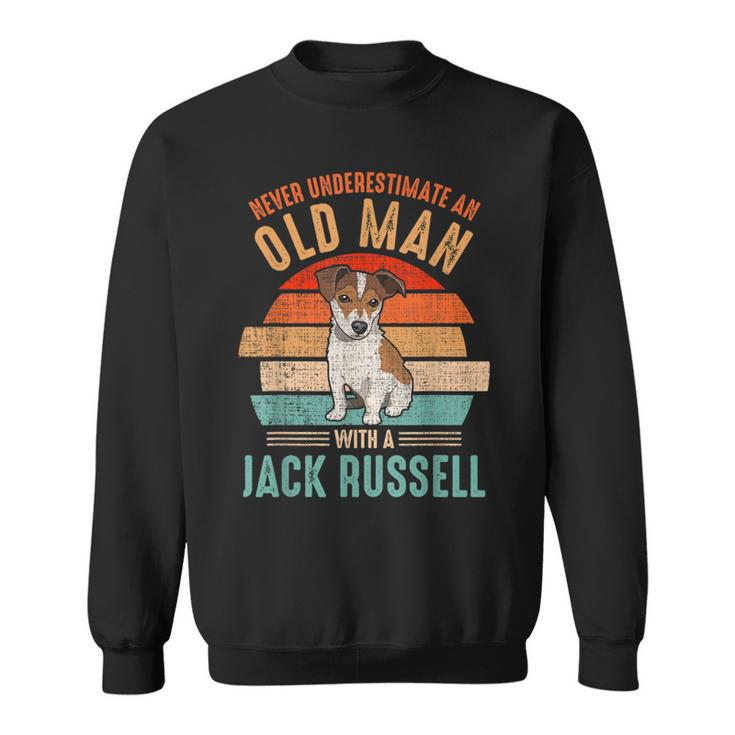 Mb Never Underestimate An Old Man With A Jack Russel Sweatshirt