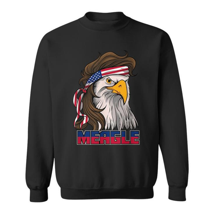 Meagle American Eagle - Funny Redneck Mullet Pride  Sweatshirt