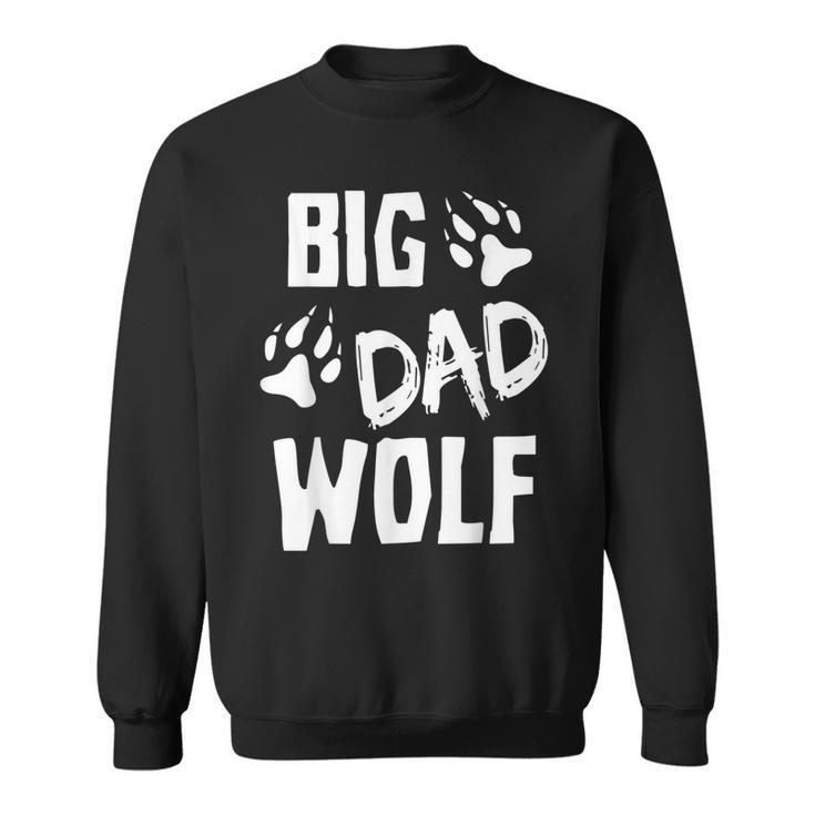 Mens Big Dad Wolf Costume Halloween Daddy Funny Dad Fathers Day  Sweatshirt