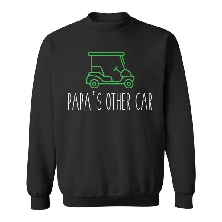Mens Papa Grandpa Dad Golfing Fathers Day Golf Cart   Gift For Men Sweatshirt