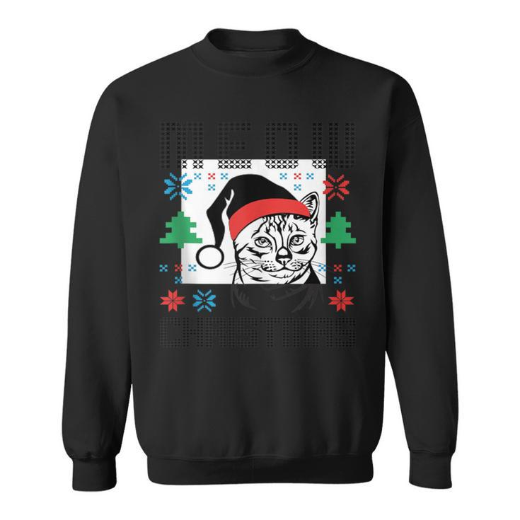 Meow Christmas Ugly Christmas Sweater Sweatshirt