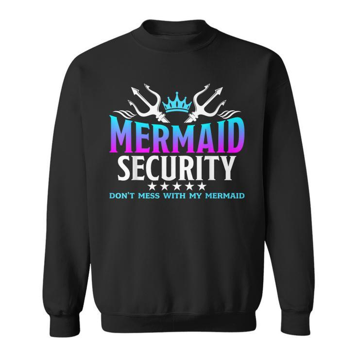 Mermaid Security Family Birthday Halloween Costume Boys Sweatshirt