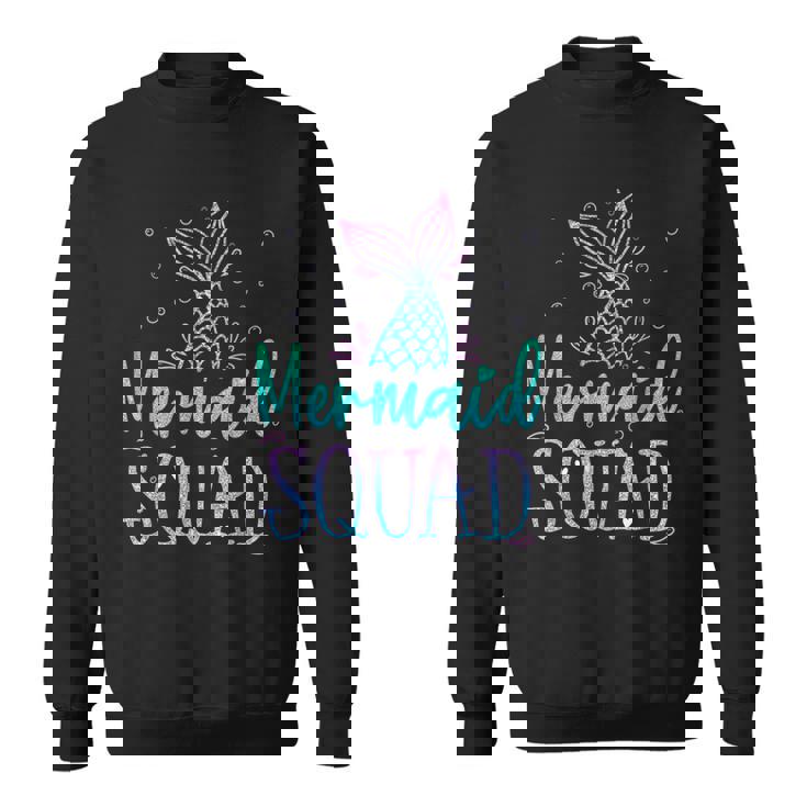 Mermaid Squad Birthday Mermaid Tail Squad Family Matching Sweatshirt