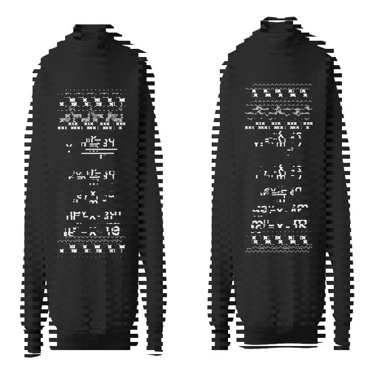 Merry Christmas Math Equation Ugly Christmas Sweater Sweatshirt