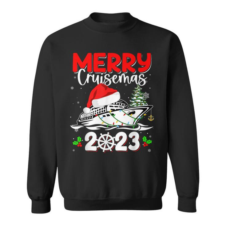 Merry Cruisemas 2023 Cruise Ship Family Christmas Pajamas Sweatshirt