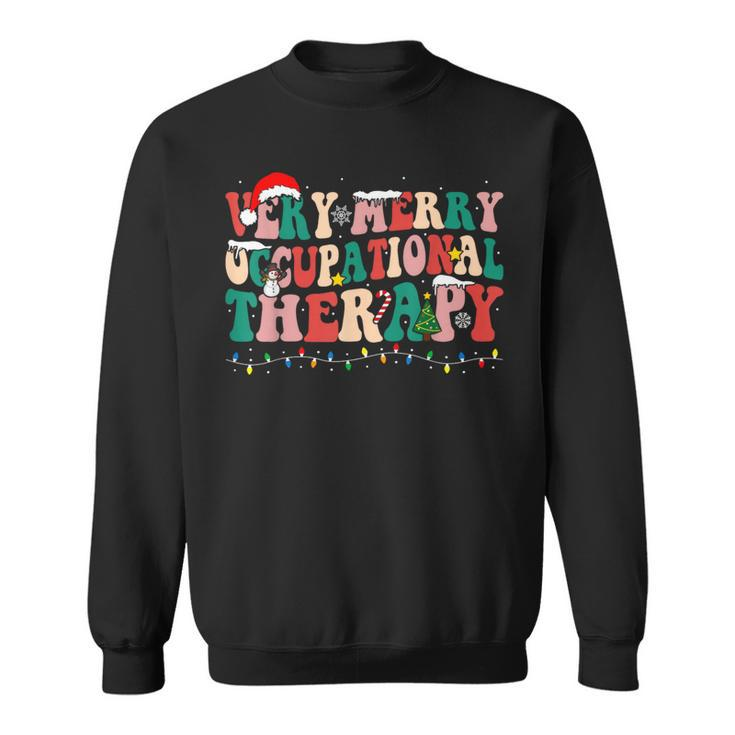 Very Merry Occupational Therapy Ot Squad Christmas Sweatshirt