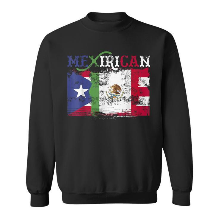 Mexirican Puerto Rico Flag Cinco De Mayo Sweatshirt