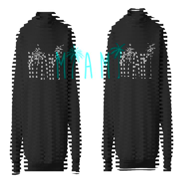 Miami Beach Florida Palm TreesSweatshirt Miami Beach Florida Palm TreesSweatshirt