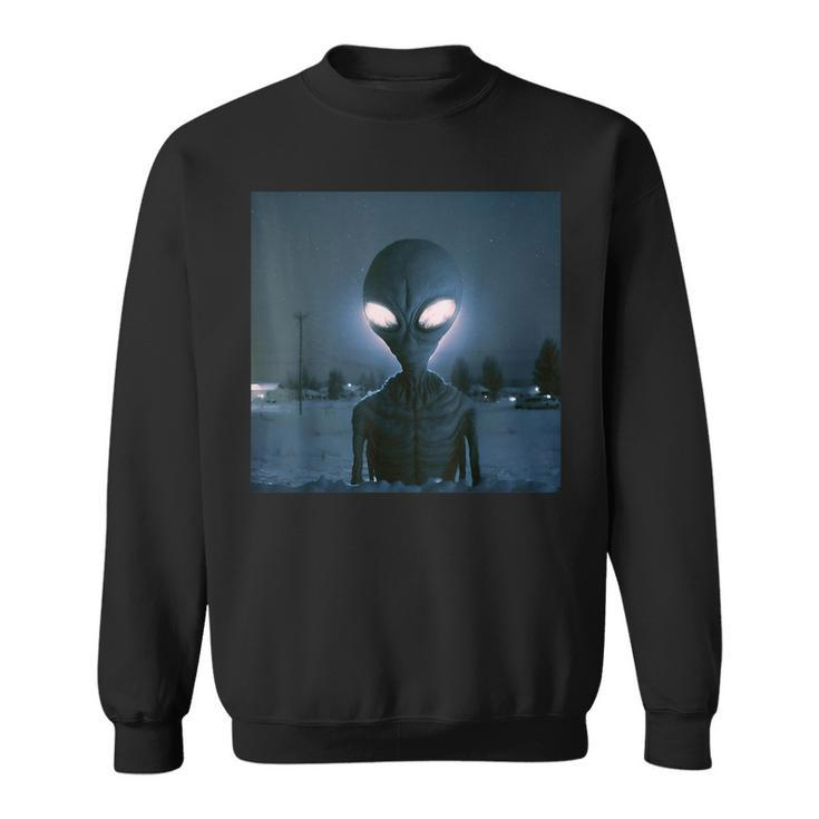 Midnight Winter Alien Alien Funny Gifts Sweatshirt