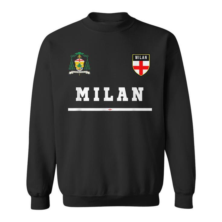 Milan SportSoccer Jersey Flag Football Italy  Sweatshirt