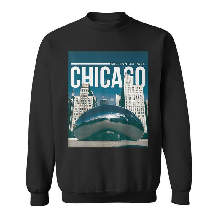 Millennium Park Bean May The Clout Be With Chicago Poster Sweatshirt
