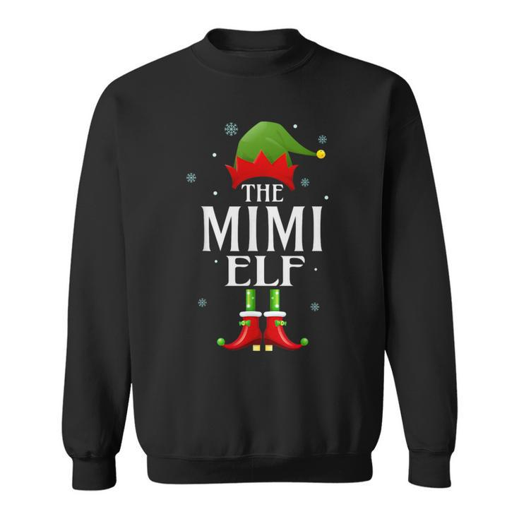 Mimi Elf Xmas Matching Family Group Christmas Party Pajama Sweatshirt