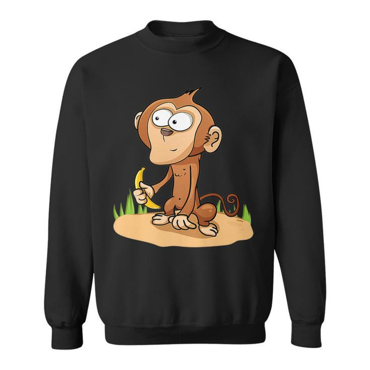 Monkey Grivet Rhesus Macaque Crab-Eating Macaque Sweatshirt