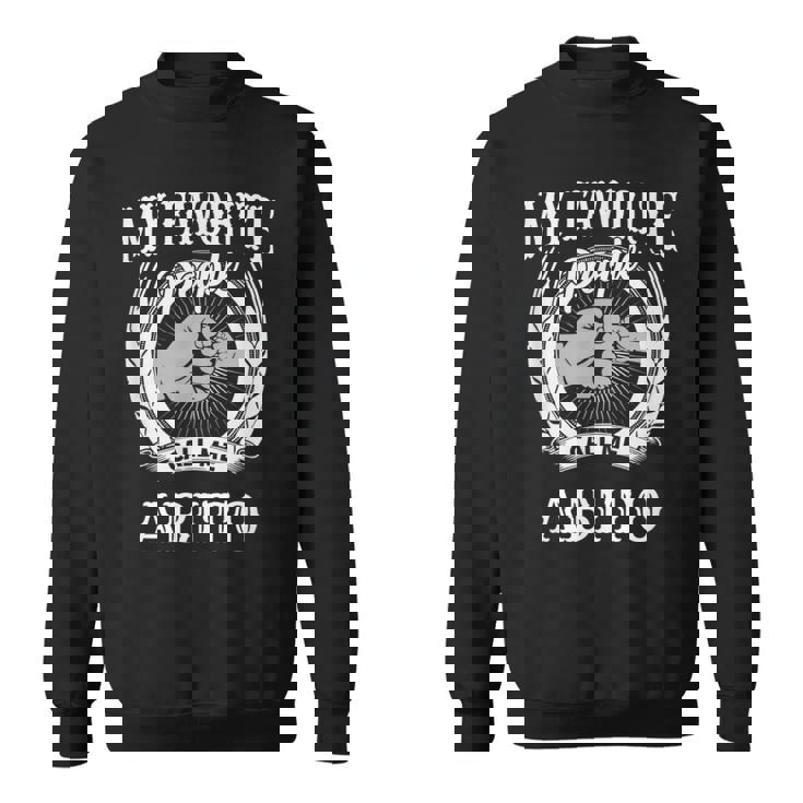 My Favorite People Call Me Abito Fist Bump Italian Grandpa Sweatshirt