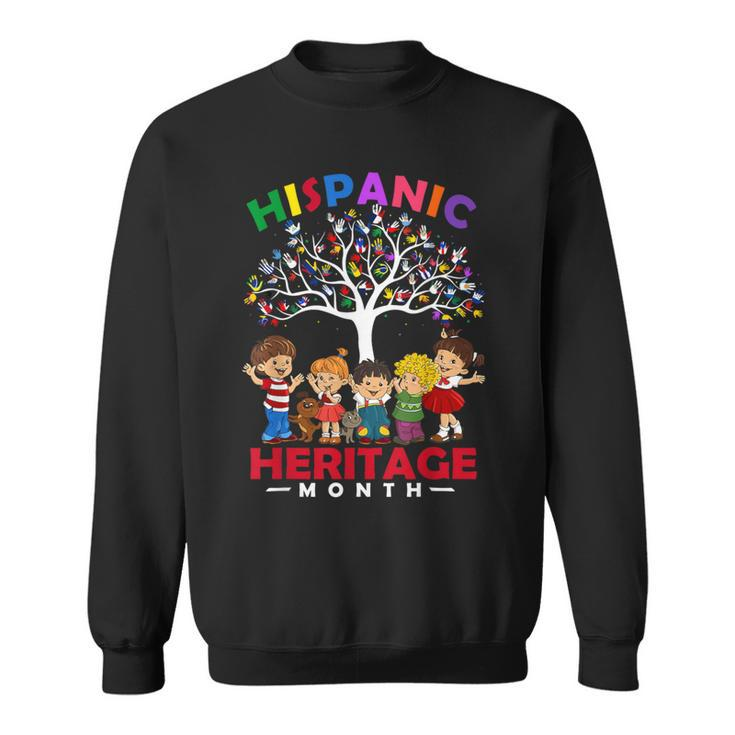 National Hispanic Heritage Month Hand Flag Tree Roots Latino Sweatshirt