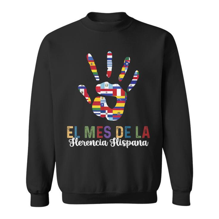 National Hispanic Heritage Month Latin Countries Handprint Sweatshirt