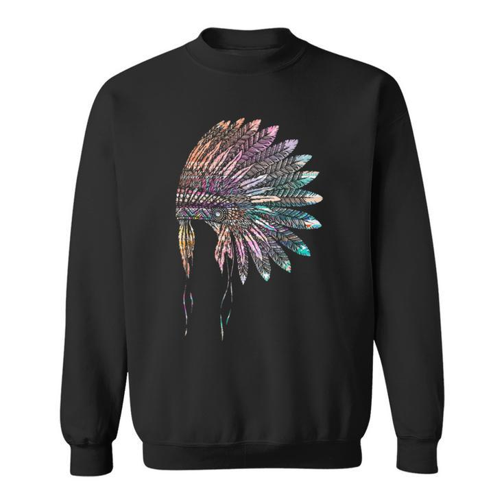 Native American Heritage Headdress Feathers Native American Sweatshirt