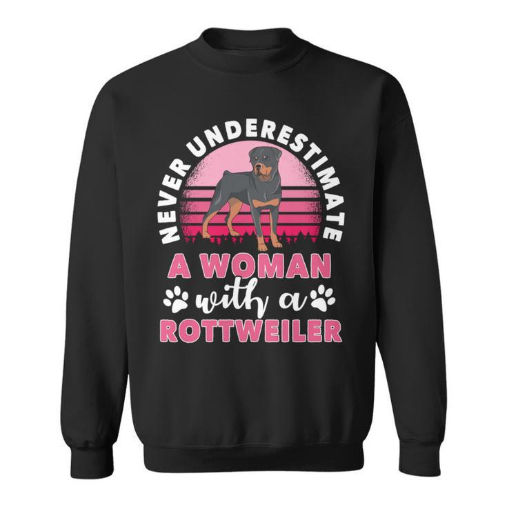 Never Underestimate A Man With A Rottweiler Sweatshirt